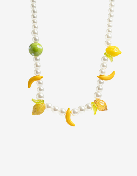 Collares Cortos Color Collar Corto Multidijes Frutas - Combinacion Multicolor