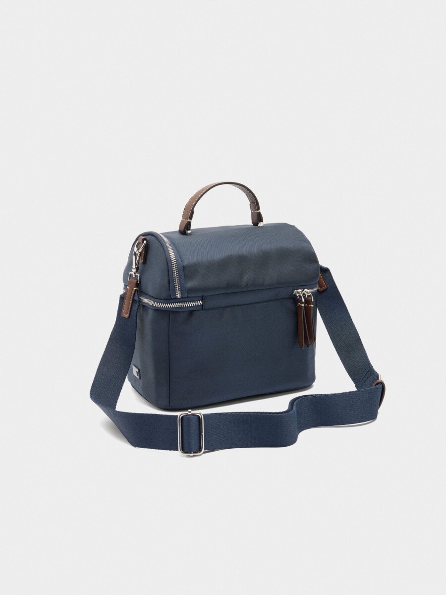 Bolsa Porta-Alimentos Lisa De Nylon azul-marino