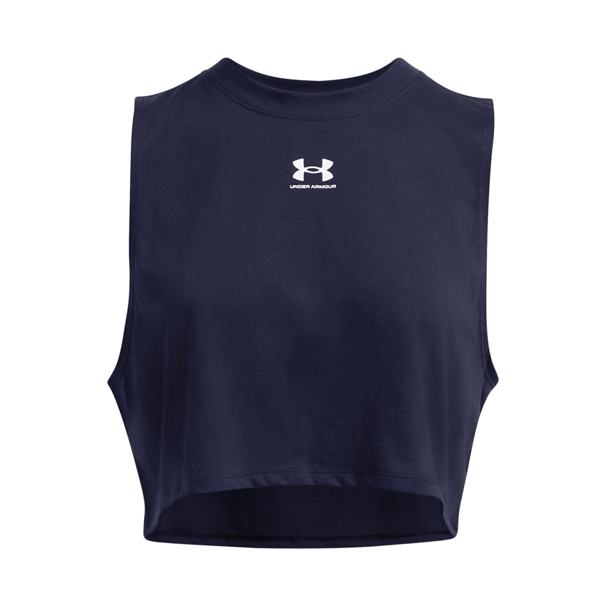 Musculosa Under Armour W Cropped Logo Tank - AZUL 