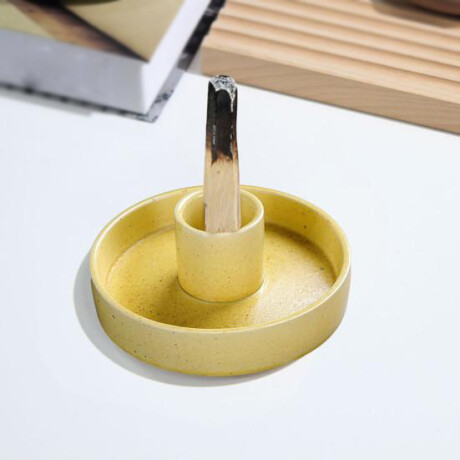 Quemador De Palo Santo Mate Amarillo
