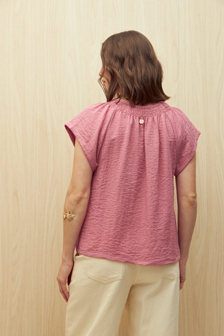 BLUSA GUILFORD Rosa Hibisco