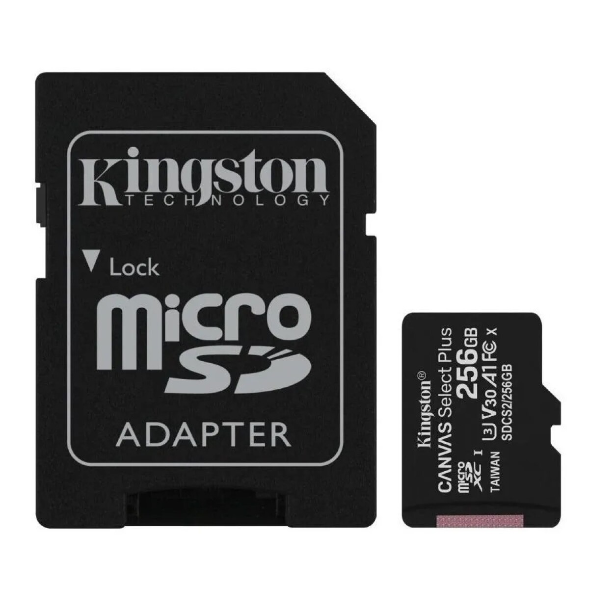 Tarjeta De Memoria KINGSTON 256GB Con Adaptador CL10 100MB/S 