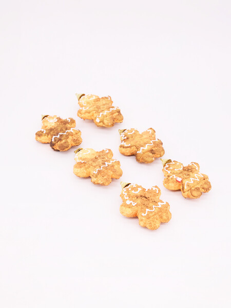 ADORNO MUÑECO JENGIBRE 6 PCS BEIGE