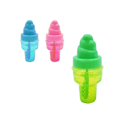3x2 Burbujero en forma de helado 9 cm 3x2 Burbujero En Forma De Helado 9 Cm