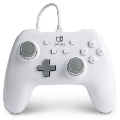 Joystick Nintendo Switch PowerA cableado blanco Joystick Nintendo Switch PowerA cableado blanco