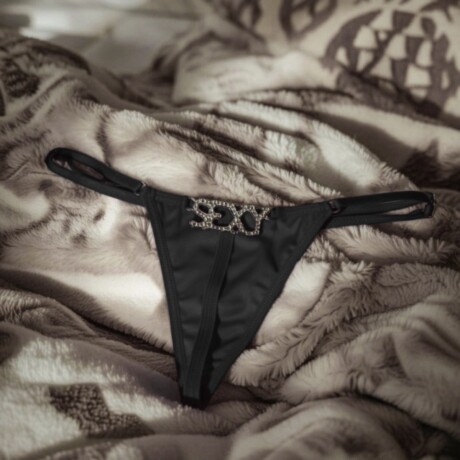 Tanga Con Strass Sexy Negro
