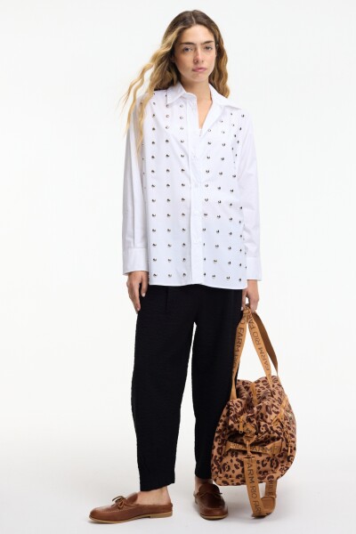CAMISA TACHAS Blanco