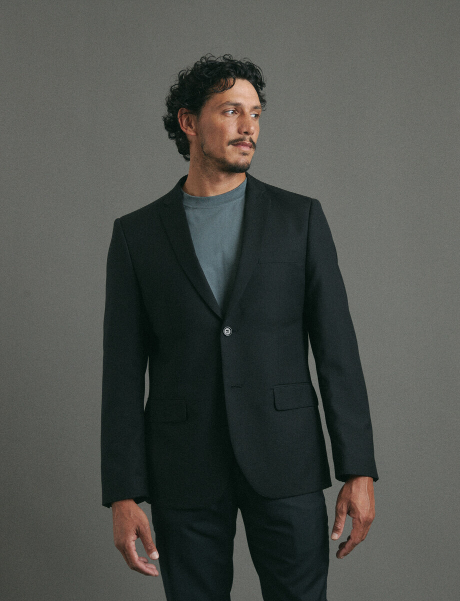 220272 TRAJE HARRINGTON URBAN Negro