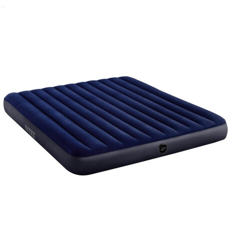 Colchón Inflable Intex 2p King Grande 183x203CM + Inf Azul Marino