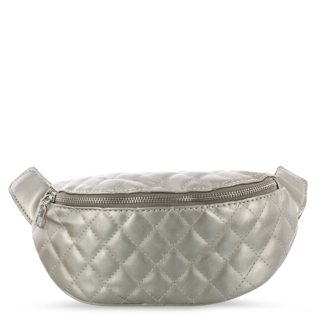 Riñonera Miss Carol capitoneada AGATA Plateado