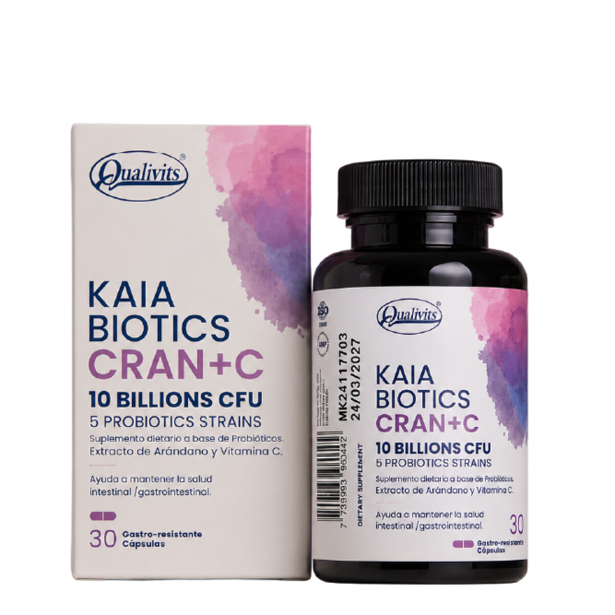 Kaia Biotics Cran + C 30 Cáps Qualivits 