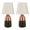 PACK VELADOR DE MESA MIMA NEGRO Y COBRE E27 PACK VELADOR DE MESA MIMA NEGRO Y COBRE E27