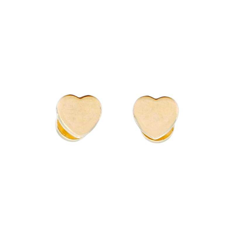 Abridores Corazón-Oro Bajo-Sin Piedra-AB8036 Sinpiedra