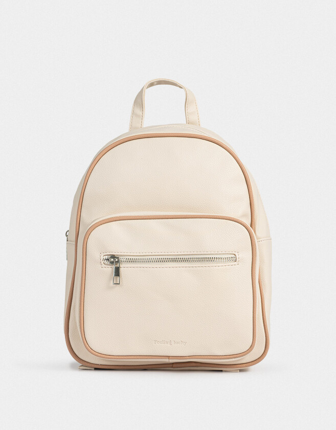 Mochilas Special Price Mochila Cuerina Special Price - Blanco Crudo