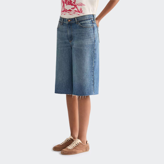 Short Wrangler Low Rise Loose Azul