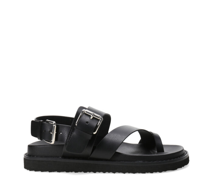 Sandalia BETONG con tiras y hebilla Black