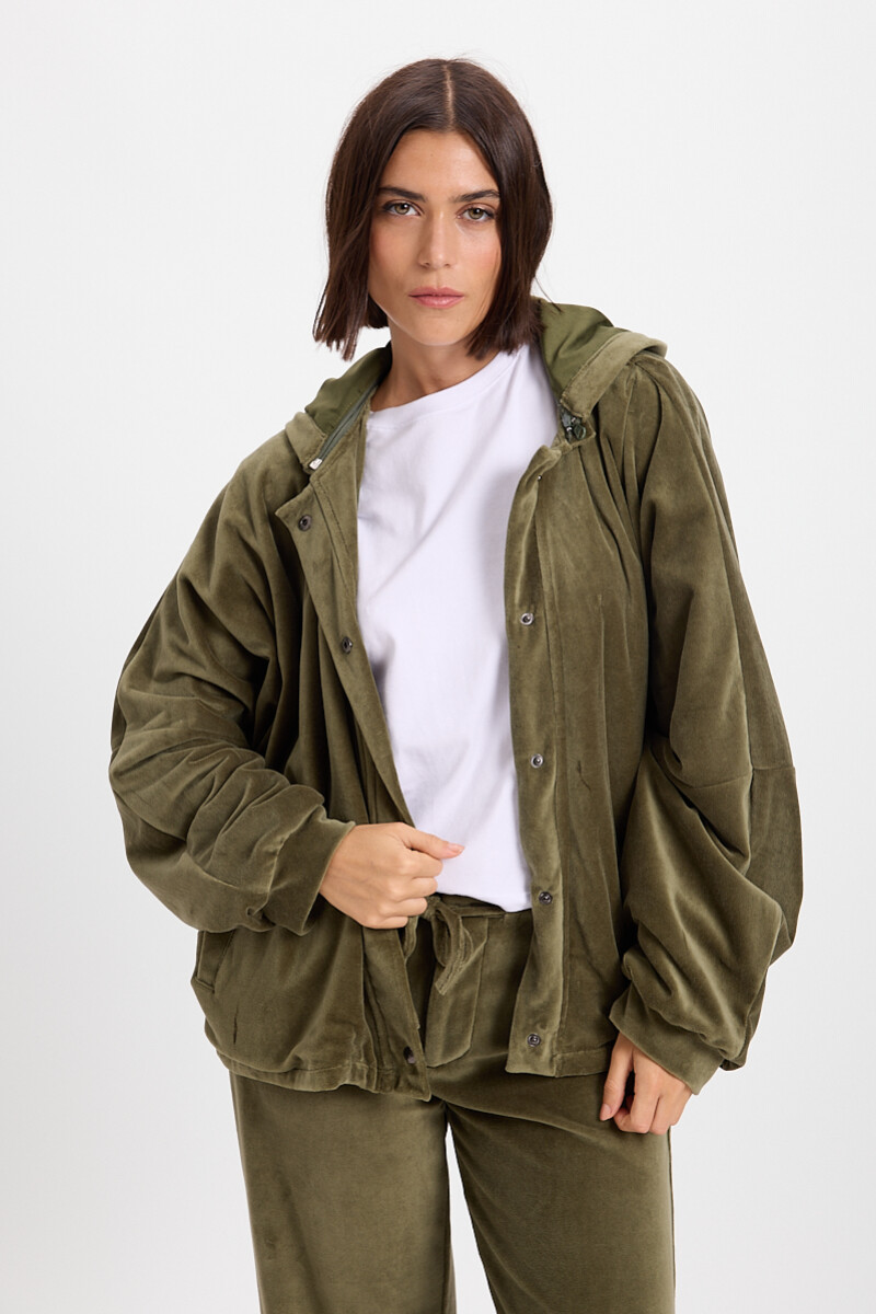 Campera Hoodie Verde