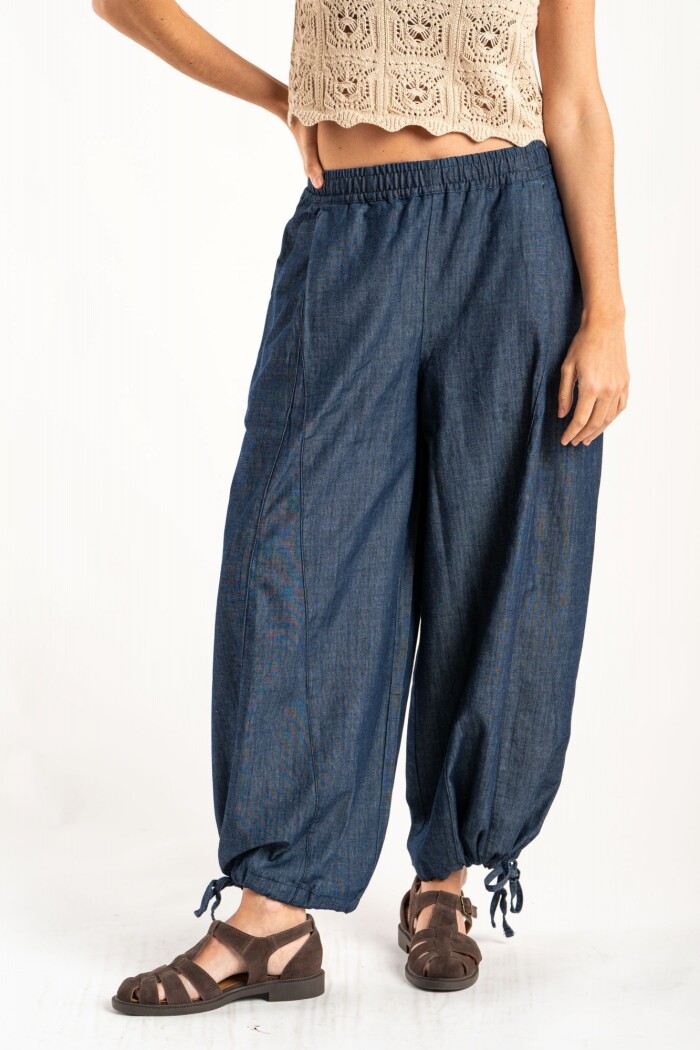 Jean Wide Leg Balloon Denim