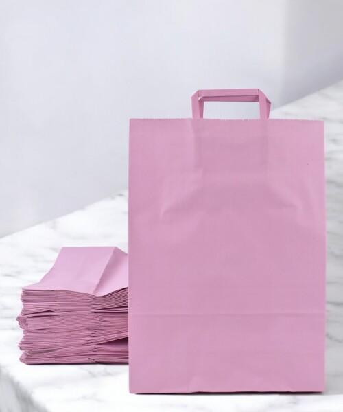 Pack x 50 - bolsa lisa 30x12x41 cm. PASTEL PINK