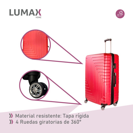 Valija Carry-on de mano Rígidas Con Organizadores Rojo