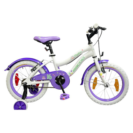 Bicicleta Baccio Mystic rodado 16 Blanco/Violeta