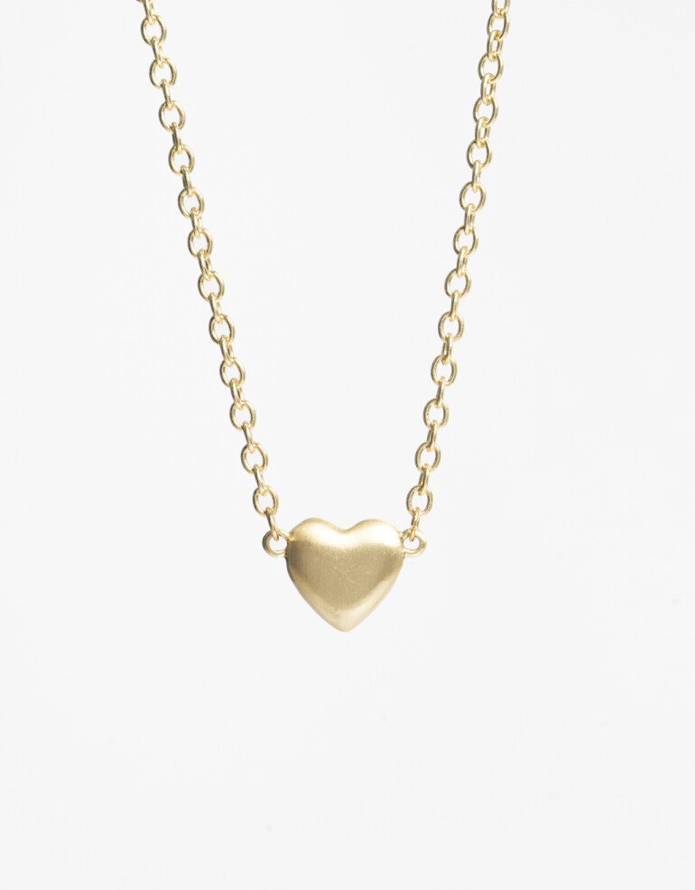 Collares Cortos Metal Collar Corto Corazón - Dorado