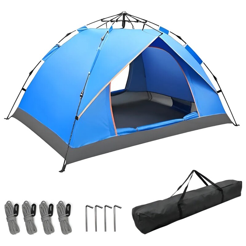 Carpa Automática Autoarmable Capacidad 3 a 4 Personas AZUL