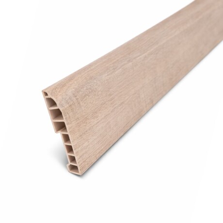 Zocalo de PVC 15mm X 80mm X 2,40 Mts Marron Claro 6617 Zocalo de PVC 15mm X 80mm X 2,40 Mts Marron Claro 6617
