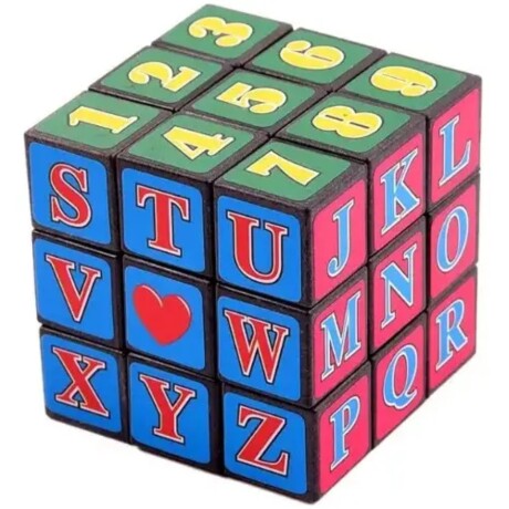 Juguete Cubos Mágicos de Rubik con Números y con Letras 001