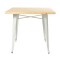 MESA TOLIX CUADRADA 70X70 Mesa De Comedor Cuadrada Tolix 70CM Blanca