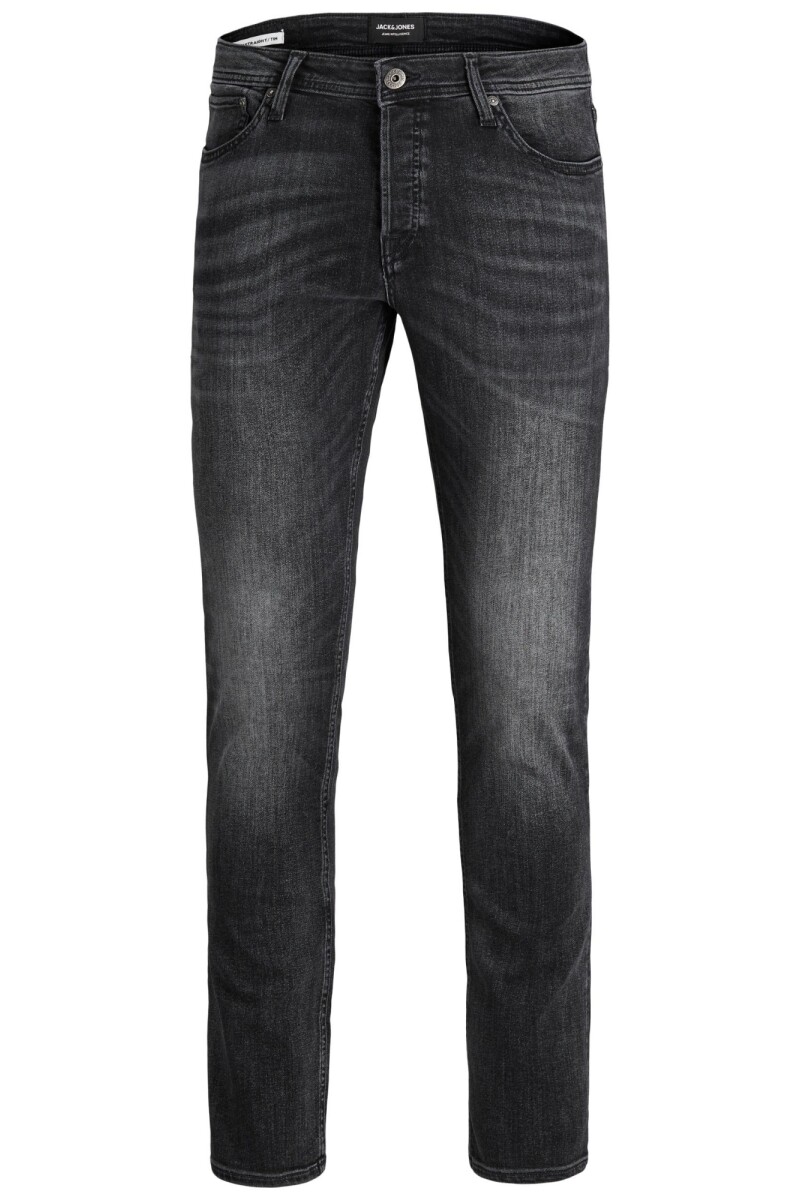 Jeans Slim Fit Negro Lavado, Modelo Cinco Bolsillos Black Denim