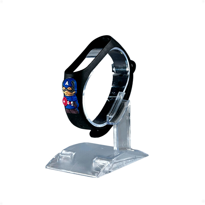 Malla Band M5 / M7 DiseÃ±o Personaje CapitÃ¡n AmÃ©rica negro