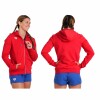 Campera Canguro Deportivo Para Mujer Arena Women's Team Hooded Jacket Panel Rojo