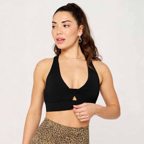 Top Oasis Twist Sports Bra Mujer Black