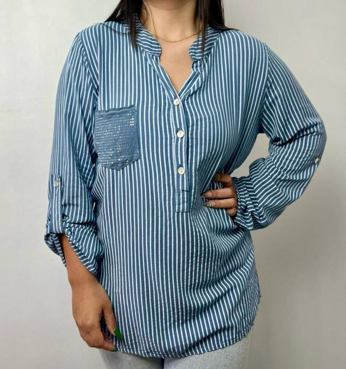 CAMISA KETZIA EST RAYADA - JEAN 