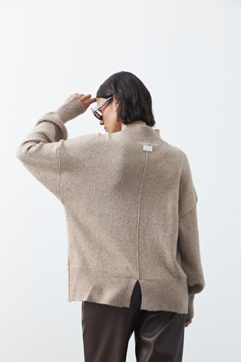 POLERA ISLAND Beige Melange