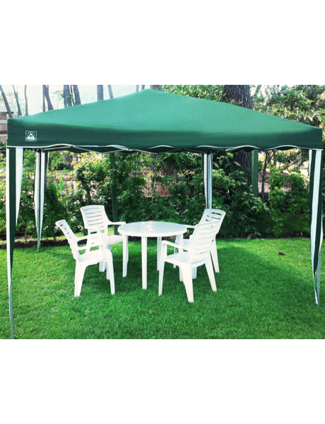 Gazebo autoarmable liviano verde plegable 3x3 mts Arye Gazebo autoarmable liviano verde plegable 3x3 mts Arye