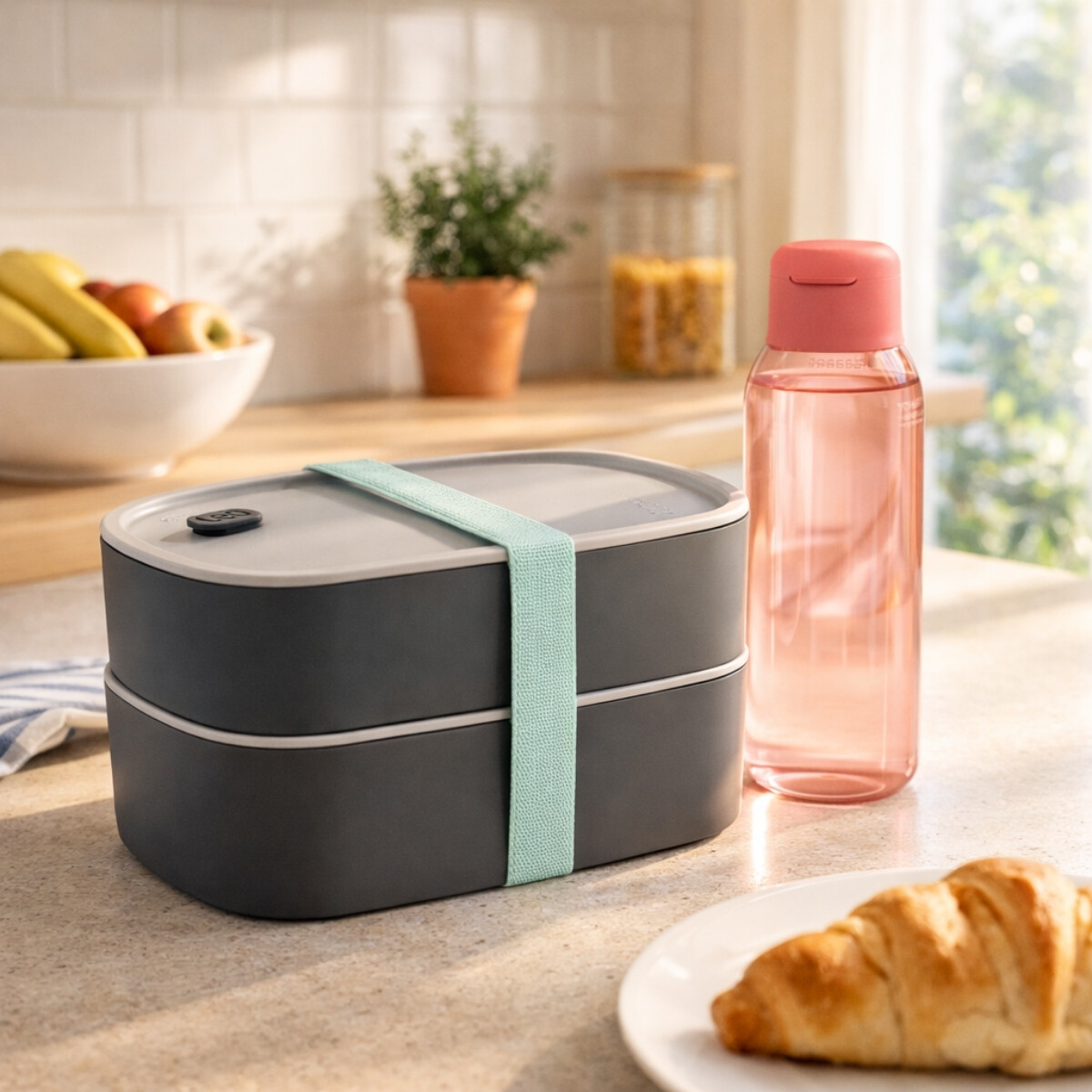 Taper Doble 800ml con Botella Rosa 750 ml Berghoff 