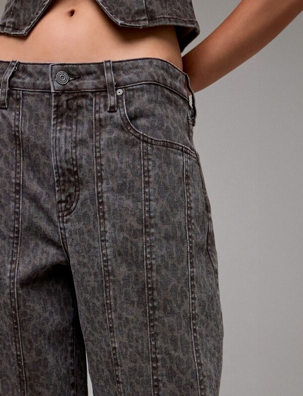 Jean Leopard Print GRIS