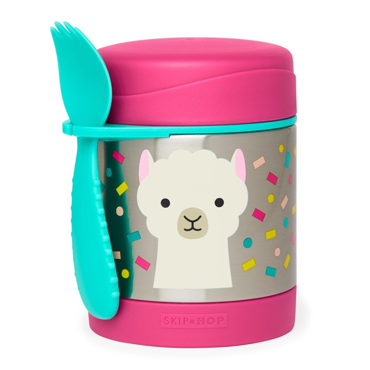 Tupper Térmico Infantil en Acero Inox con Cuchara Skip Hop - Llama 