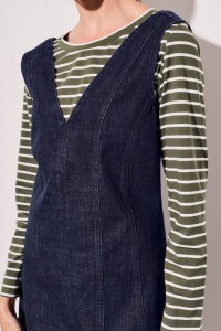 Remera Rayada Oliva