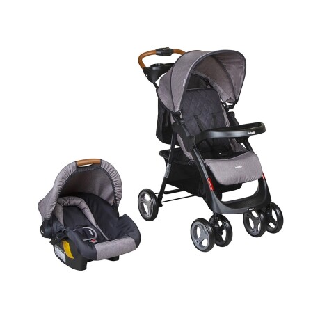 Coche de bebé + silla para auto Infanti Pompeya Travel System New Gris