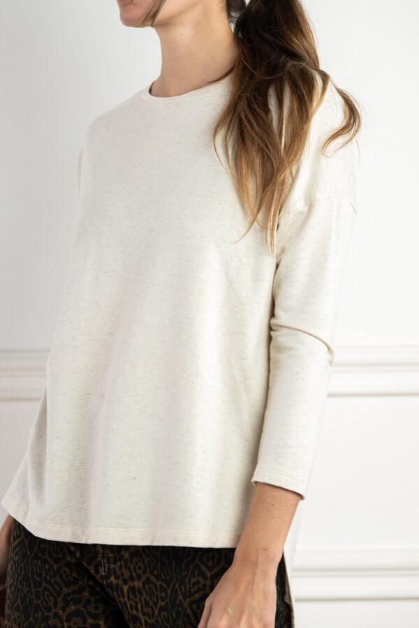 Sweater Con Lino Arena