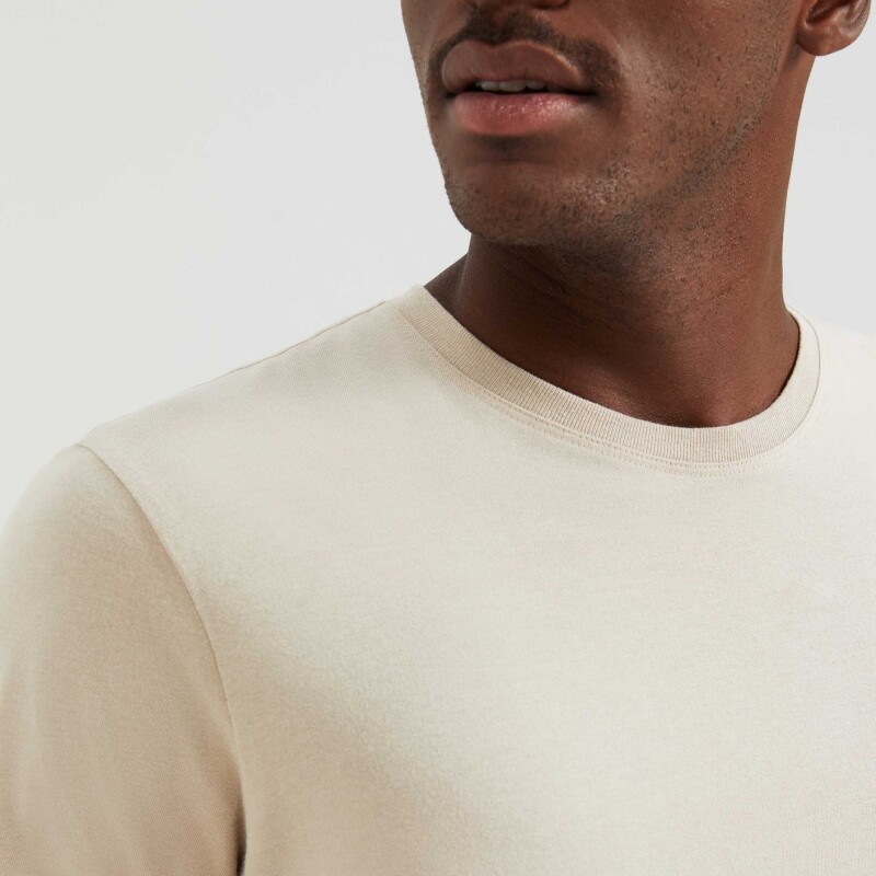 CAMISETA MM MASC MARROM CLARO