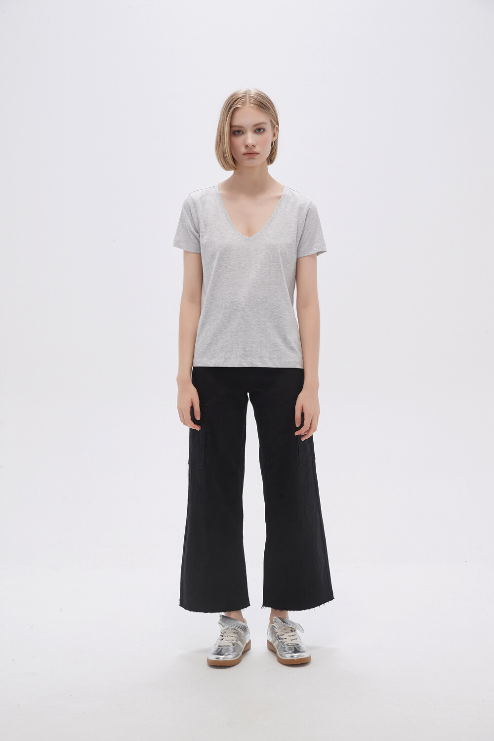 Remera Ursa Gris Melange