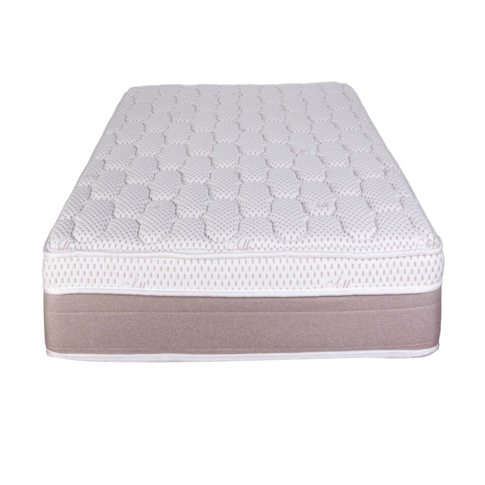 COLCHÓN 1 1/2 PLAZA ESPUMA BLANCO IVORY ONE SIDE