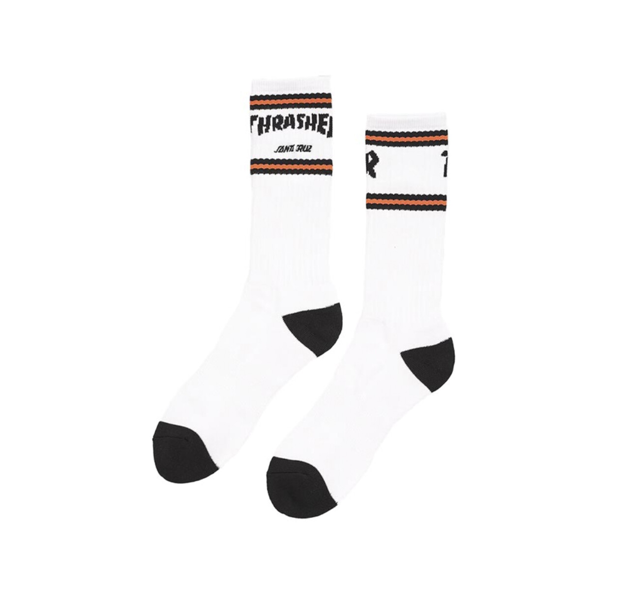 Medias Santa Cruz x THR - Cano Logo - Blanco 
