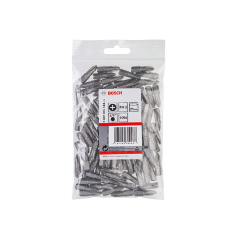 100 puntas para atornillar Phillips 2 25mm Bosch BS8086