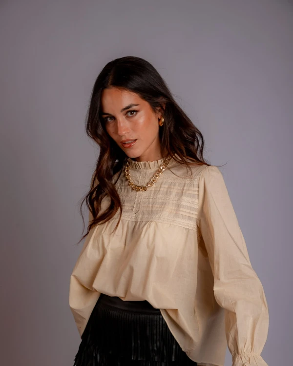 Camisa Agustina beige