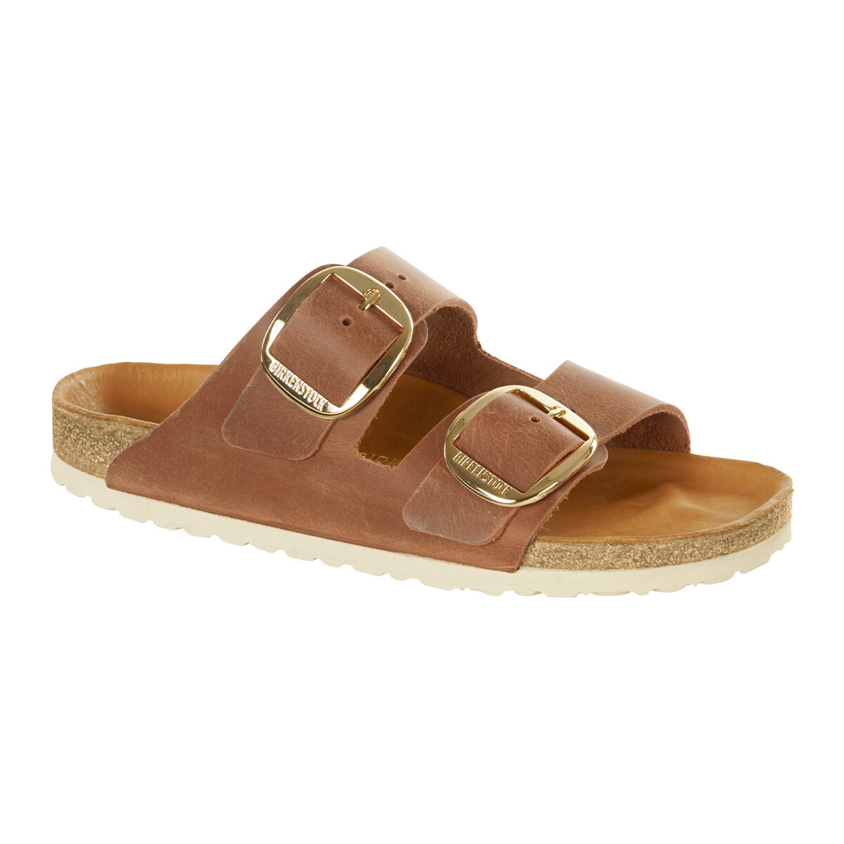 Sandalia Arizona Big Buckle LEOI - Estrecha - Cognac 